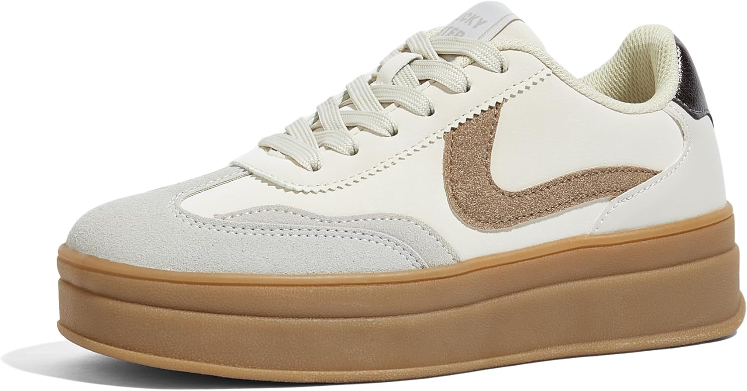 LUCKY STEP Women's Platform Fashion Sneakers