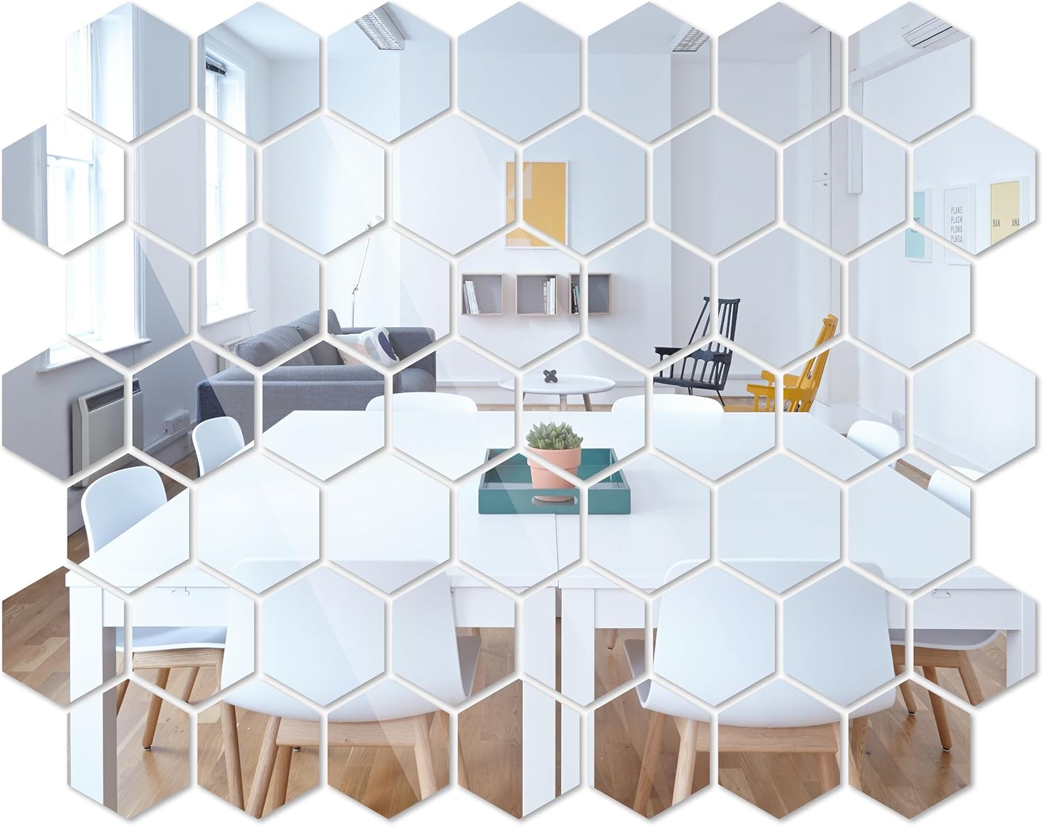 Hexagon Mirror Stickers