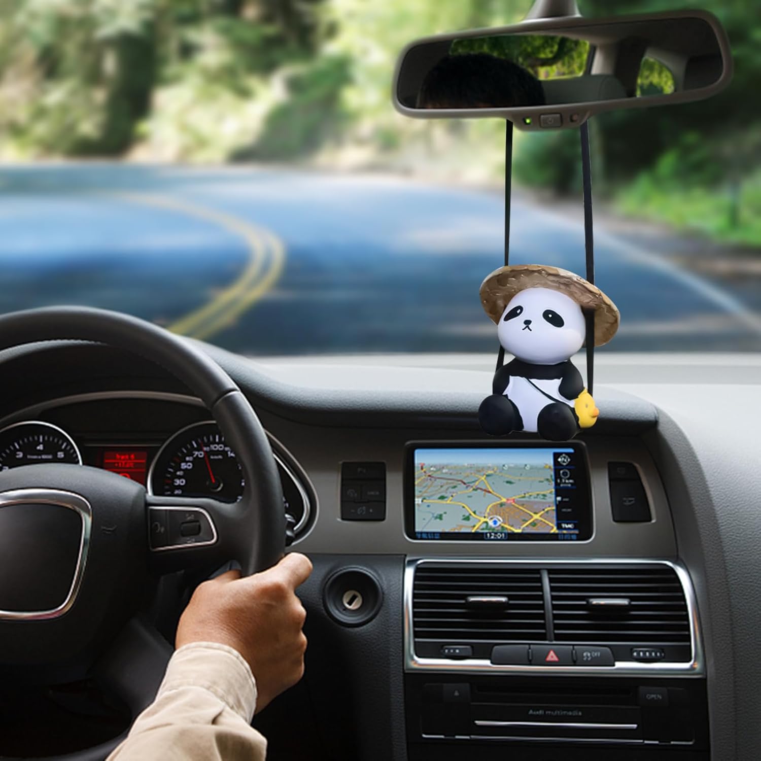 Panda Car Mirror