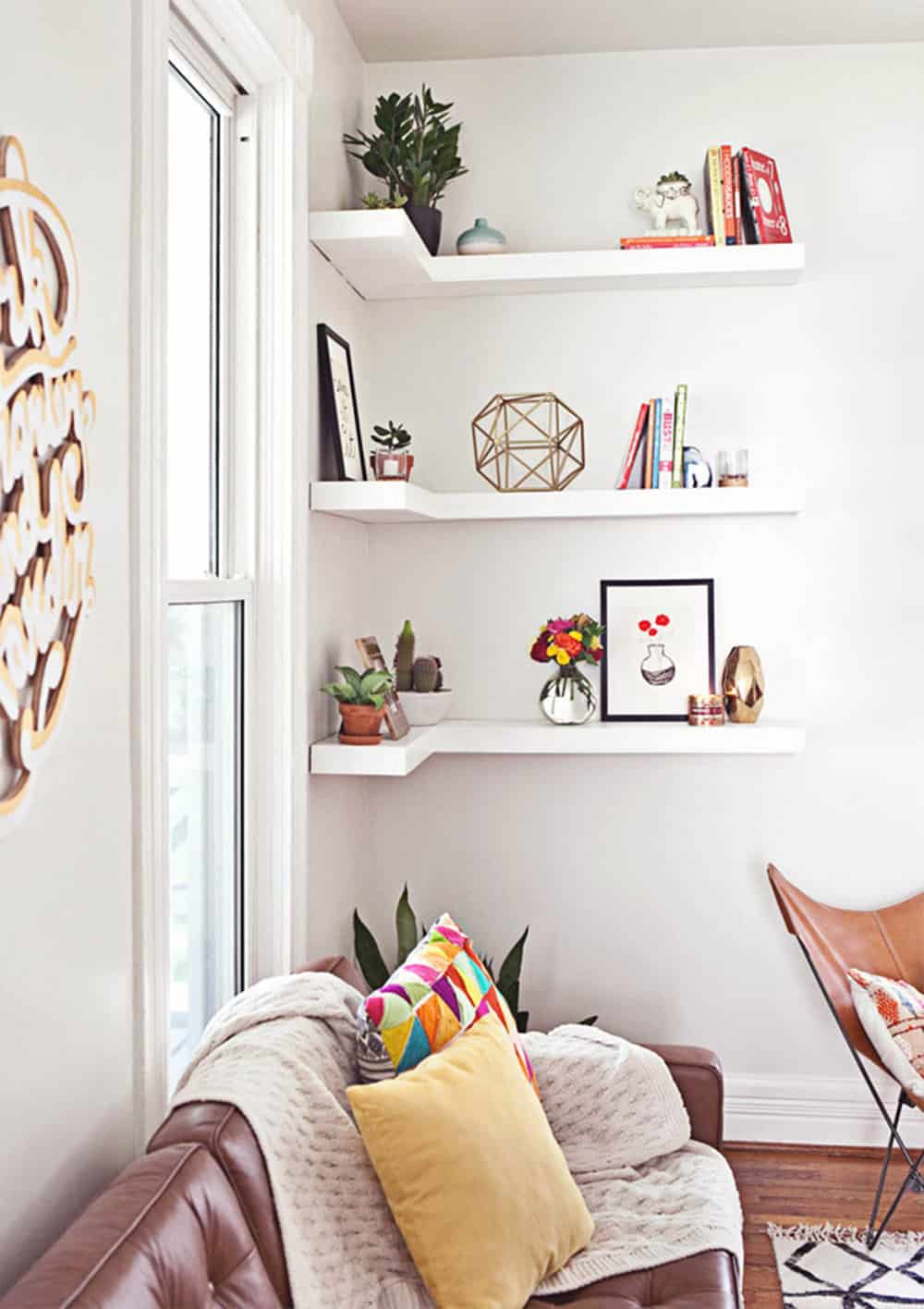 Maximizing Small Spaces  Floating Shelves for Small Rooms and Beyond