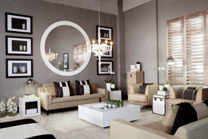 Mirror for Small Living Room -  Space Enhancement  Style
