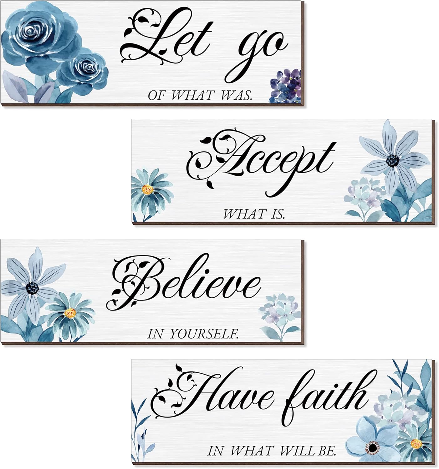 Joyhawk Blue Flower Wall Decor