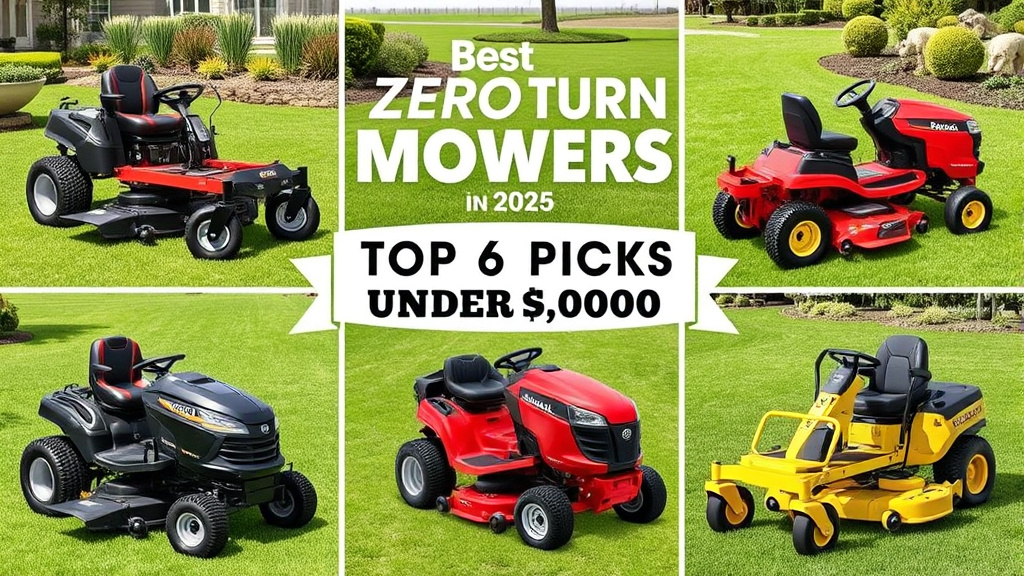 Best Zero Turn Mowers in 2025: Top 6 Picks Under $5,000